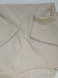 brand new 👌🆕☑️Ribbed Half-Zip Collared Tee