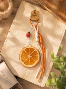 Cute Orange Slice Keychain