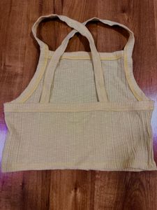 Yellow Crop Tank Top
