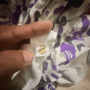 BAPE Purple Camo Shark Full Zip Hoodie