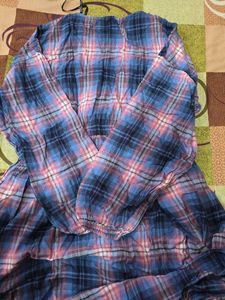Plaid V-Neck Mini Dress from westside