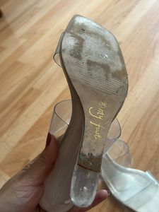 Transparent Clear Wedge Like Heels