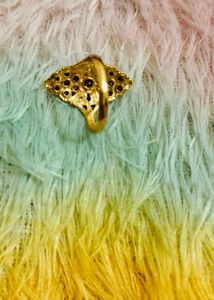 Elegant Gold-Plated Statement Ring