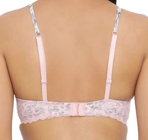 Clovia Padded Nonwired Floral Lace Bra