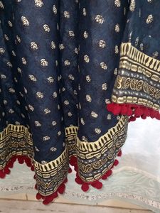 Dark Blue Gotta Work On The Kurta Gher