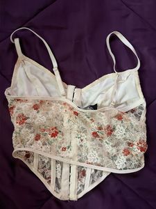 Floral Lace Corset Top