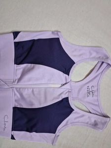 Stylish Colorblock Sports Bra with Front Zipper