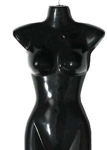 1 Black Mannequin Torso Display with hollow back