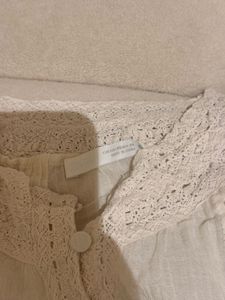 ZARA lace sleeveless blouse