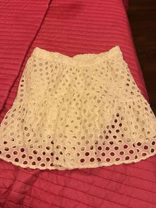 White Eyelet Skort