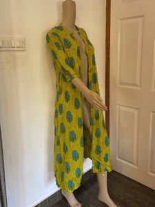 Lime Green Over Coat(women)