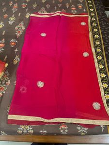 rose pink saree