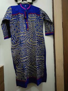 Blue Printed Kurta