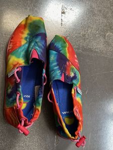 Vibrant Tie-Dye Slip-On Shoes