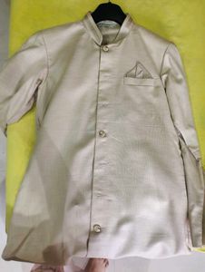 Men's Beige Kurta and pant set