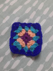Granny Square Crochet Piece