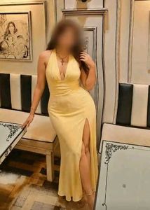 Yellow Halter Neck Dress
