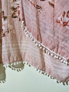 Long Floral Shrug - 3/4th Sleeve