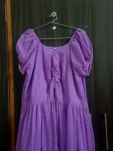 Elegant Purple Tiered Maxi Dress