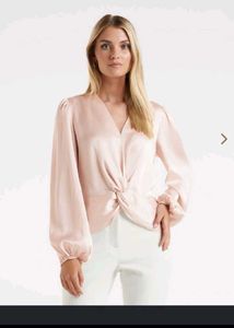 forever new satin shirt
