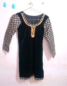 Elegant Velvet Tunic