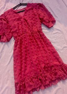 Dark Pink Dress 🌷🛍️