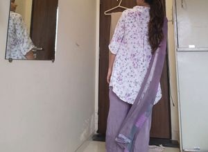 Lavandar Kurta Plazo And Dupatta Set
