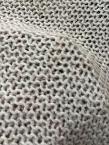 Hand-Knitted Cream Dupatta