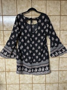 Boho Print Mini Dress