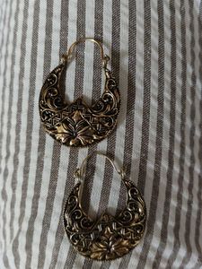 Vintage Tribal Hoop Earrings