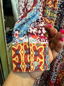 Only Multicolor Printed Midi Dress