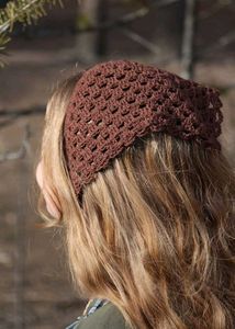 Crochet mesh bandana