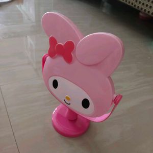 Cute Pink Bunny Makeup Mirror