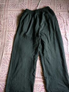 Black Celestial Print Wide Leg Pants