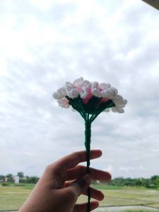 Sale🔥Combo Of Pink Rose And Forget Me Not Flower