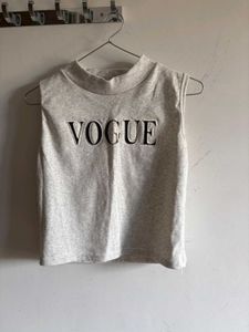 Vogue Sleeveless Mock Neck Crop Top