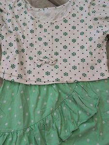 Cute Polka Dot Ruffle Dress