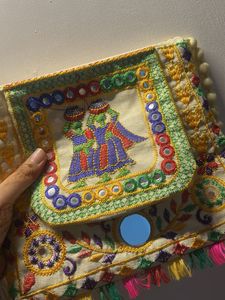 Embroidered Clutch Bag