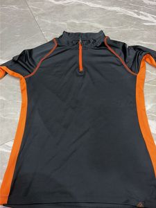 Men's Black & Orange Pullover Top