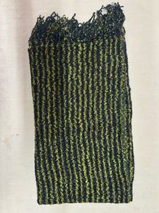 Striped Stole with Fringes