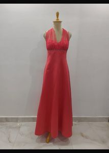 Elegant Pink Maxi Dress( offers are accepted )