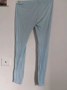 Light Blue Polka Dot Leggings