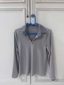 Savana by Urbanic Ribbed Grey Top