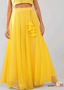 Vibrant Yellow Lehenga Skirt