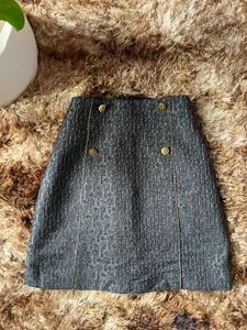 Designer Monogram Mini Skirt