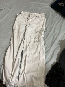 Cream Cargo Pants