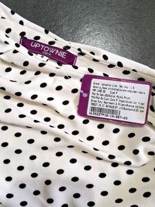 Chic Polka Dot One-Shoulder Top