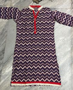 Chevron Print Kurta