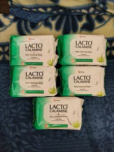 pack of 5, Lacto Calamine Cleansing Wipes