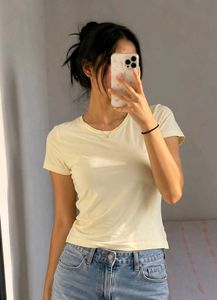 Yellow Puff Sleeve T-Shirt